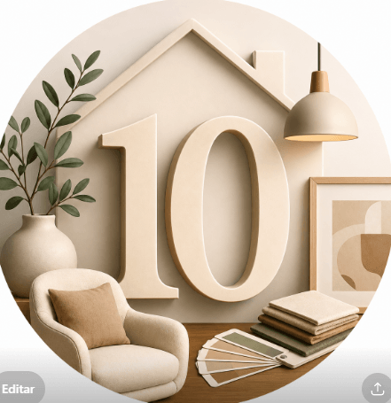 Capa do e-book 10 passos para você não errar na decoração